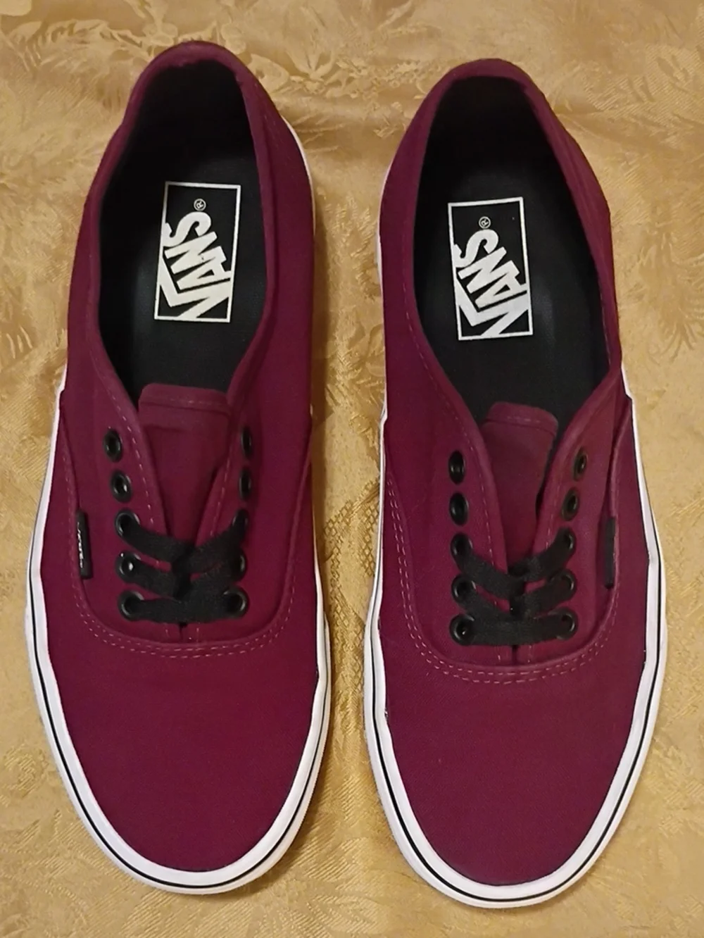 VANS  Plum Canvas Low-Top Sneakers Men's 7.5 Women's 9.0